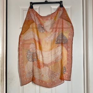 3/$10 - Soft orange organza scarf